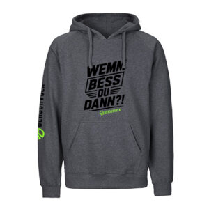 Herren Hoodie – „Wemm bess du dann?!“